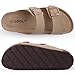 ODOLY Unisex Cork Footbed Slide Sandal, Arch Support Summer Outdoor Sandals with Adjustable Buckle for Women and Men, Taupe 41 (10 Women/8.5 Men)