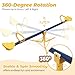 Teeter Totter, Seesaw for Kids Outdoor Play Toys, See Saw for Toddlers Ages 3-7 Heavy Duty, 360 Spin Triangle Base, Safe Round Handle, Child Size Indoor Playground Equipment, Christmas Birthday Gift