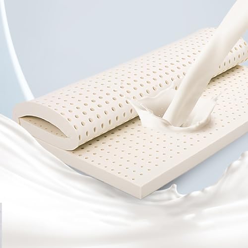 Surmatelas latex naturel NaKeah contre le mal de dos et matelas trop ferme 150x200