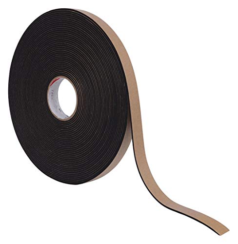 Foam Strip,Water-Resistant Closed Cell, Black 25 Ft 1 in Neoprene/Epdm/Sbr 3/4 In-2040001657