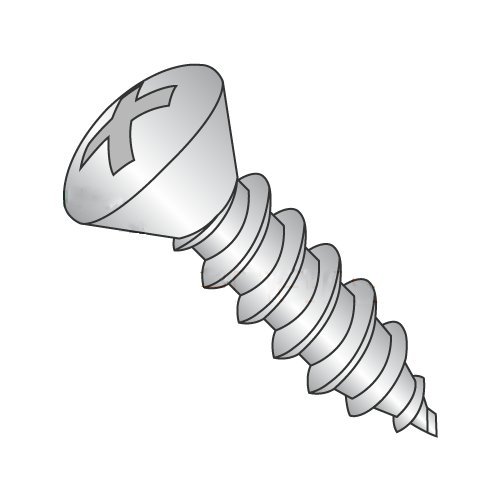 #8 x 3/4" Type A Self-Tapping Screws/Phillips/Oval Head / 18-8 Stainless Steel (Carton: 4,000 pcs)