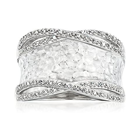 Ross-Simons Diamond Hammered Ring Cover