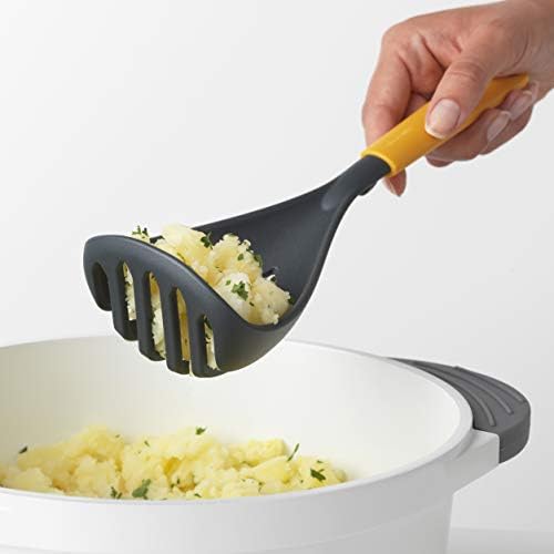 Brabantia 122866 Tasty+ Potato Masher Plus Spoon, Honey Yellow