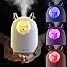 Humidificateur d'Air Chambre, Humidificateur Silencieux, Arrêt Automatique Sans Eau de L'humidificateur de Bureau USB Portable pour la Maison/la Chambre à Coucher/le Bureau/Bébé- Laiteux