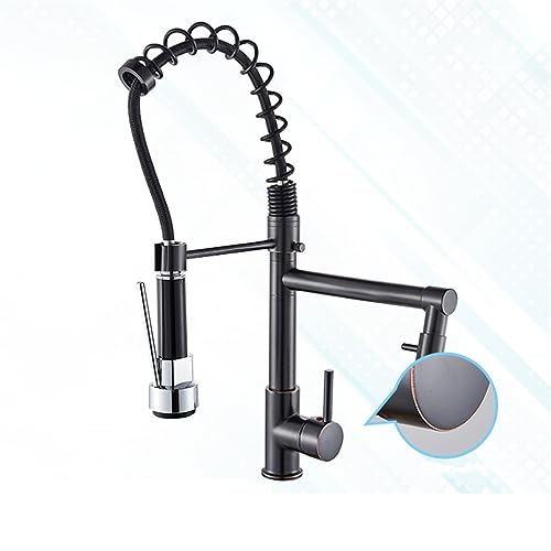 Mitigeur eau chaude/froide au design moderne en bronze pour évier haut de gamme - 2
