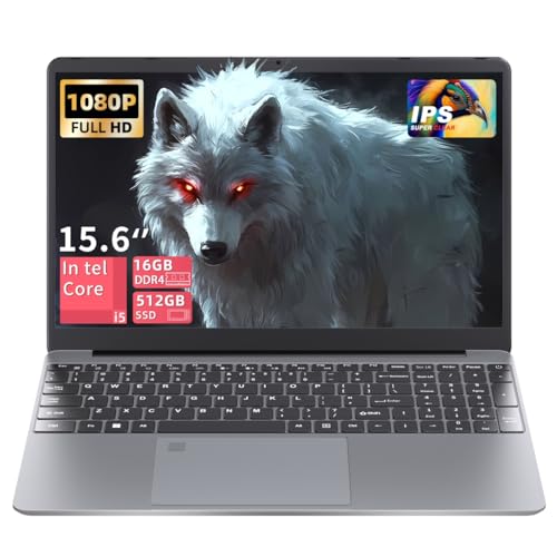 Image of 15.6 inch Business Laptop Core i5-8279U(4C /8T, Up to 4.10 GHz) 16GB 512GB NVMe SSD Win 11 Pro Backlit Keyboard Fingerprint Bluetooth for Student Work Gaming