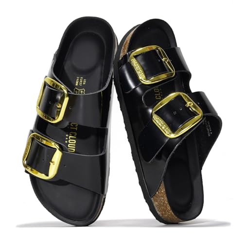 Image of Project Cloud 100% Genuine Leather Footbed Sandals for Women (Santorini)