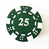 1x Green Poker Chip Refillable Butane Cigar Cigarette Lighter