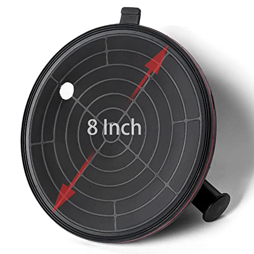 Weikeisa 8"Glass Suction Cup To Lift Large Glass，Heavy-Duty Handheld Vacuum Material Lifting And Handling Tool，For Move Tiles, Granite, Windows，Windshield Removal And Installation ，With Pressure Gauge #TOP2