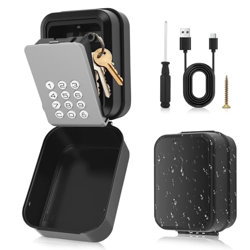 Delousiber Smart Lock Box Key Safe - APP Control & PIN Code, Bluetooth Wall Mounted Secure Key Box for Home, Airbnb, Realtor, Office - Reinforced Design - Image 7
