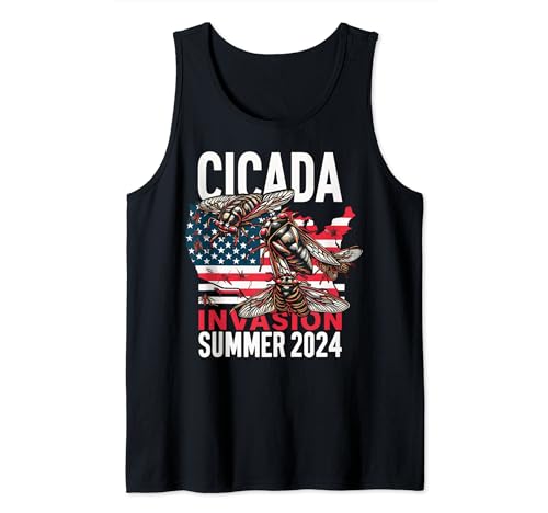 Cicada Invasion Summer Tour 2024 Cicada Brood XIX XIII USA Camiseta sin Mangas