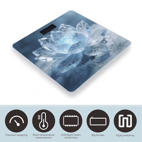 Báscula digital Frost Lotus con luz y sensores precisos miniatura 3