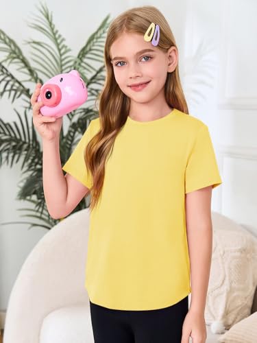 Image of Haloumoning Girls Short Sleeve T Shirts 5-14 Years