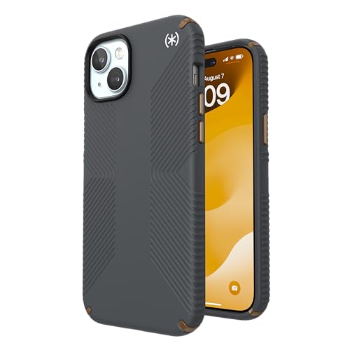 Image of Speck Presidio2 Grip - iPhone 15 Plus Case, 6.7 inch - Grey /Bronze