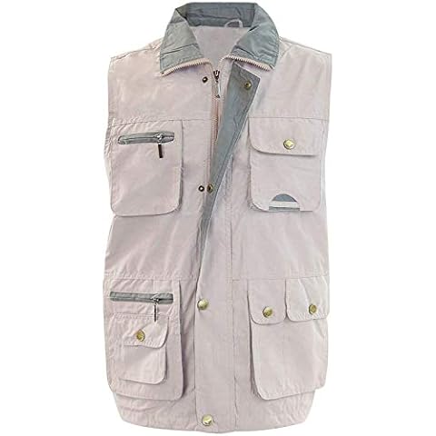 Gaffer Men's Beige Multi Pocket Gilet Cover