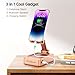 TechGlow Gifts for Men Women Foldable Cellphone Stand with Bluetooth Speaker and Charging Function Birthday Gift Idea for Mom Dad Cool Gadget Tech Gifts-Rose Gold