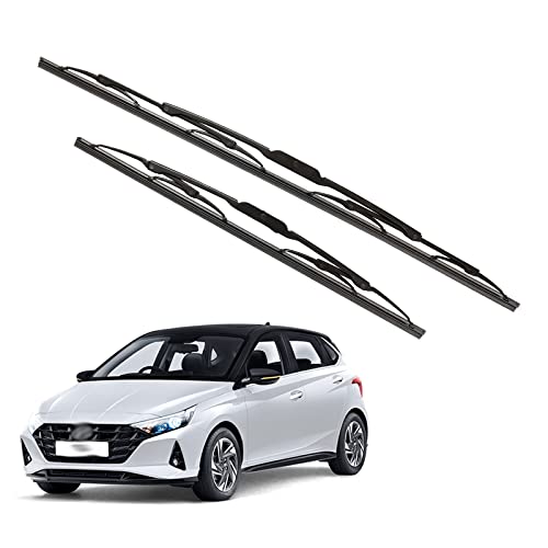 Image of Kylo Windshield Wiper for Hyundai i20 Model /Conventional and Traditional Windshield Scratch Proof Metal Wiper Blades Suitable for Hyundai i20 Model (Driver Side-24 inch, Passenger Side-16 inch)