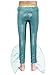 Yartina Kids Girls Mermaid Role Play Bottoms Mesh Waist Ruffle Flared Pants Metallic Fish Scales Print Pants Mint Green 8 Years