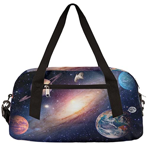 Universe Planet Petit sac de sport pour homme et femme Motif galaxie, multicolore Cover