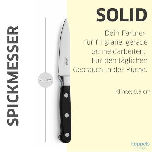Foto von Kuppels SOLID Gemüsemesser gerade 9,5 cm Klinge, extra scharf und präzise