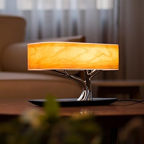 MODIRNATION Bonsai Smart Table Lamp with Speaker and Wireless Charger Cover