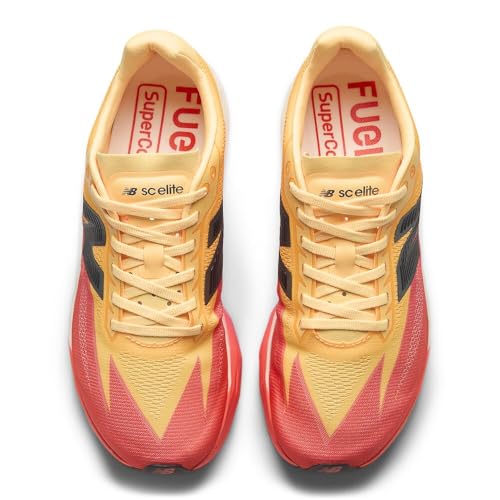 New Balance Women's FuelCell SuperComp Elitev5 Running Shoe, Tangerine Heat/White Peach, 5 W