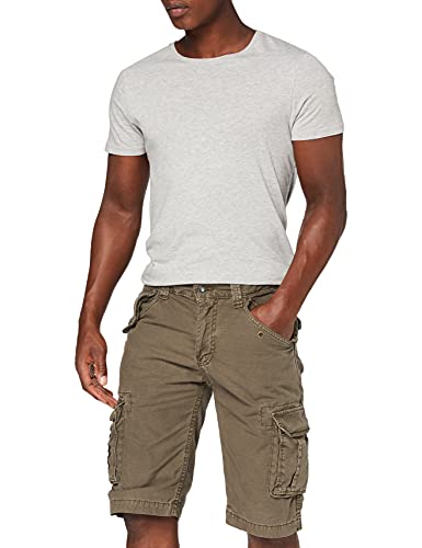 Schott NYC TRBATLE30PKR Short, Vert (Olive Olive), W31 (Taille Fabricant:31) Homme