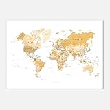 Carte du monde à épingler & carte voyage - Parfaite pour suivre vos aventures : épinglez vos destinations sur cette mappemonde voyage et transformez-la en véritable map monde personnelle.
