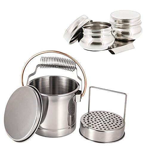MyLifeUNIT Brush Washer Large Capacity and Double Dipper Palette Cup Bundle