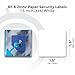 1000 Paper Security Labels 1.5 X 1.5 Inch RF 8.2Mhz White Checkpoint Compatible – Practical and Effective Anti-Theft Labels for EAS Loss Prevention Systems by Bullseye Protection