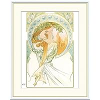 Amazon.co.jp: JHA 絵画 アート額絵 世界の名画 ミュシャ「月桂樹