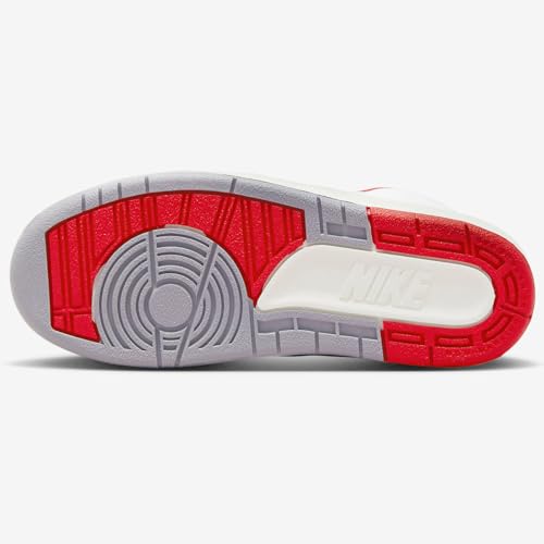 Jordan 2 Retro Little Kids' Shoes (White/Fir/Sail/Fire Red)4