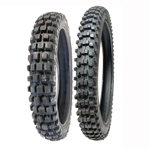 TIRE SET: Front 80/100-21 Rear 100/90-19 Dirt Bike Off Road