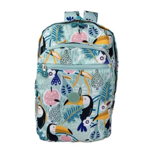 Mochila Juvenil Casual, Escolar, Passeio, Viagem Tulsa Poliéster Santino SAM115U (Azul Claro)