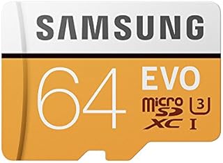 Samsung EVO 64 GB microSDXC UHS-I U3 100 MB/s Full HD & 4K UHD Memory Card with Adapter (MB-MP64GA)