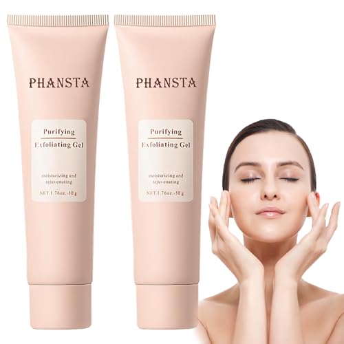 Purifying Exfoliating Gel, Purifying Enzymes Exfoliating Gel, Gentle Exfoliat-ing Scrub for Face, Cleans Dirt & Oils, for the whole body(2pcs)