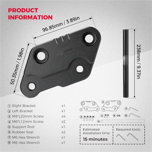 Kit support extension repose-pieds pour E Ride Pro-SS moto tout-terrain - 3