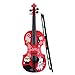 YUEFU Enfants Petit Violon avec Archet de Violon Amusant Instruments de Musique éducatifs Violon électronique Jouet pour Les Tout-Petits Enfants garçons et Filles Rouge,Violon pour Enfants
