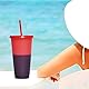 Yisituo 710ml Becher mit Deckel und Strohhalm, 10 Stück Farbwechsel Becher, für Kinder, Mehrweg Plastikbecher, für Partys, Smoothies und Travel (10, Farbenfroh)
