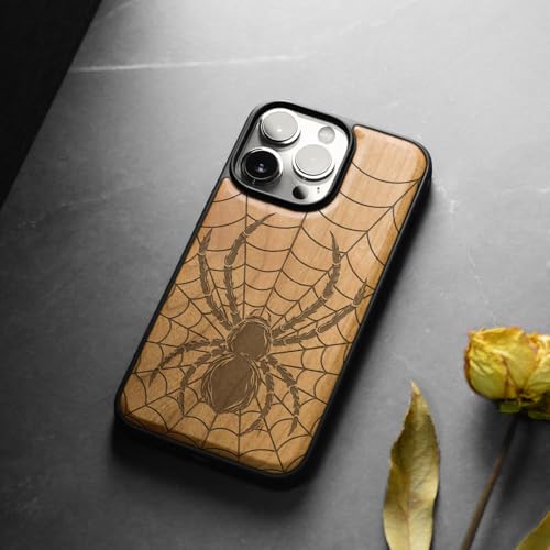 Coque iPhone 13 Pro Max antichoc en bois véritable anti-rayures - 4