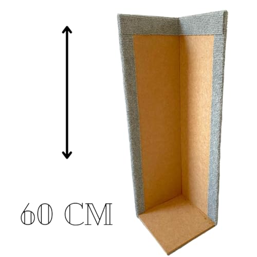 Arranhador para gato de canto de sofá 60 cm cor [cinza] 2 unidades