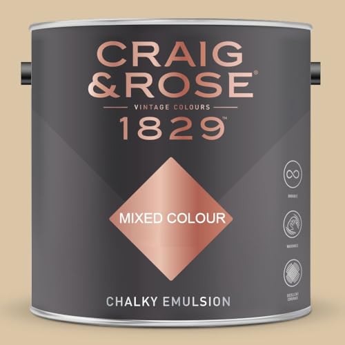Image of Paint Stop CRAIG & ROSE 1829 CHALKY EMULSION DEEP SUNG CREAM 2.5L