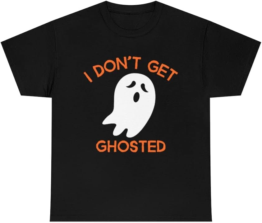 Funny Ghost Shirts for Women Plus Size 1X 2X 3X 4X 5X I Don't Get Ghosted Plus Size Halloween Costumes for Women