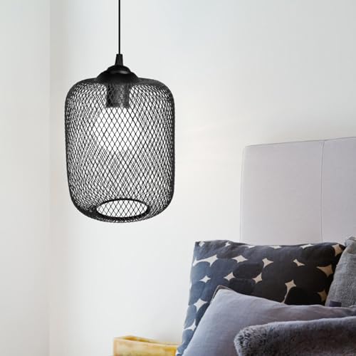 Magiclulu Q58HOTXOAI58ZZBA163 1Pcs Mesh Pendant Light Shade Metal Wire Cage Lamp Guards Hollow Out Replacement Metal Mesh Lamp Shade thumb #6
