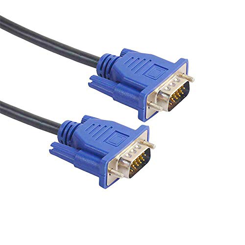 Ekylin Vga To Vga Video Cable 1.5M / 5Ft For Computer Pc Laptop To Monitor Screen Projector With Vga Plug Port #TOP2