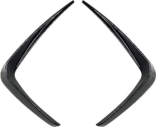 Spoiler Parachoques para BMW G20 G21 G28 318i 320i 325i 330i 330d 330e M-Sport 2019-2022,Coche Divisor Parachoques Delantero Alerón Cubierta Cuchillo Embellecedor,A-Carbon Fiber Look