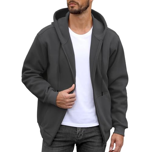 Mens Zipper Up Hooded Jackets Lightweight Outdoor Hiking Sports Jacket Long Sleeve Coats Streetwear with Pockets4