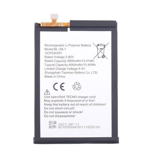 Image of THE BATTERY STORE Original BL-39LT Battery for Tecno Spark 4 KC8 Camon 12 / CC7S Battery with 1 Year Warranty****(NN152)