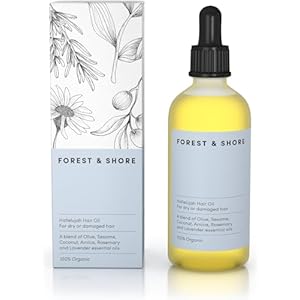 Hair Oil 100% Natural Certified Organic Hallelujah Hair Oil ® Treatment and Protection – Moisturising, Repairing For Dry Damaged Hair Promotes Healthy Hair With Silky, Shiny, Smooth Results