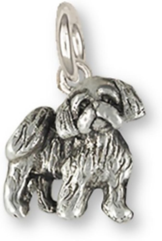 Shih Tzu JewelryPendientes de plata de ley perro de Shih Tzu Encanto Hecho A Mano Joyería sz27-c
